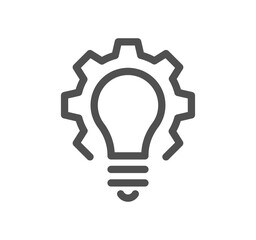 Artificial intelligence related icon outline and linear symbol.	
