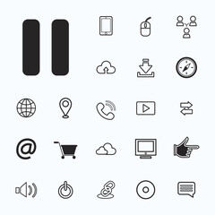 Vector connection digital technology ui concept
