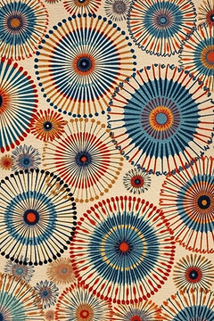 pattern, flower pattern, flower background, 4th of July Poster, Red White & Blue, Patriotic, Independence Day, Stars and Stripes, Greeting Card, Poster Art, American Holiday, Generative AI