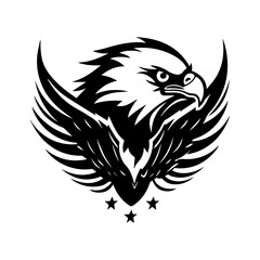 Eagle vector, isolated on white background, logo, icon, sign symbol, vector illustration.
