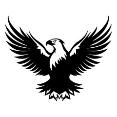 Eagle vector, isolated on white background, logo, icon, sign symbol, vector illustration.
