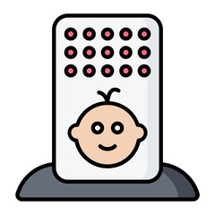 Baby Radio Line Color Icon