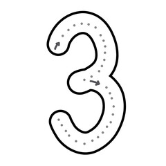 Naklejka premium set of numbers