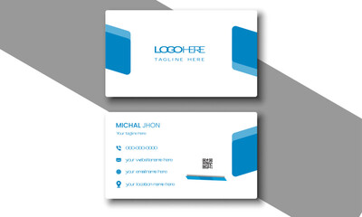Modern and creative Simple Business Card Design Templet. business card design in clean minimal business card .