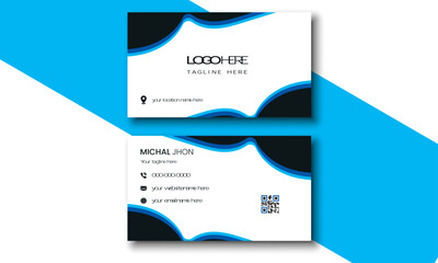 Vector illustration Corporate Business card . minimal style And clean Business  Design Templet.
