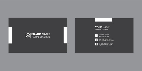 Simple business card design for corporate business, professional and modern business.personal business card design.