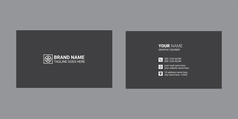 Simple business card design for corporate business, professional and modern visiting card design.
