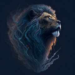 Mystic Majesty: Lion's Enigmatic Realm!