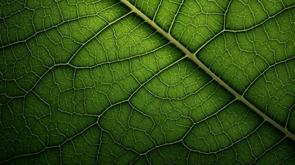 Naklejka na ściany i meble Detailed Macro Leaf Vein Pattern