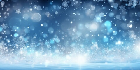 Snowflakes background. Generative Ai