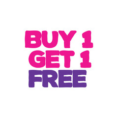 Buy 1 get 1 free design template