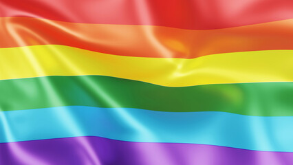Fototapeta premium A flag of pride 3d rendering