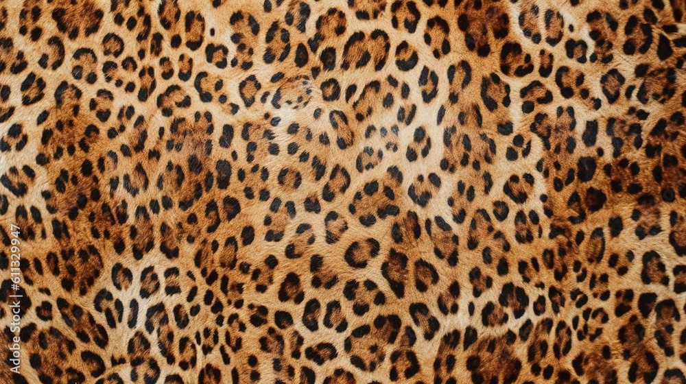 Wall mural majestic leopard print pattern