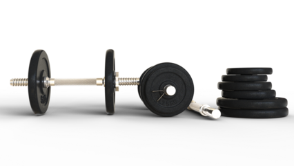 dumbbells isolated on transparent background
