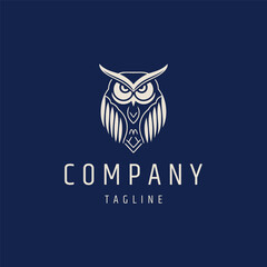 Owl logo design vector illustration