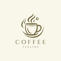 Coffee logo design vector illustration