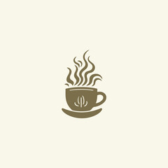 Coffee logo design vector illustration