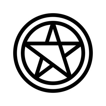 Pentagram Icon Vector Symbol Design Illustration