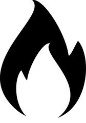Fire flame icon. fire icon. Fire flame silhouette icon. Fire symbols. Replaceable vector design.