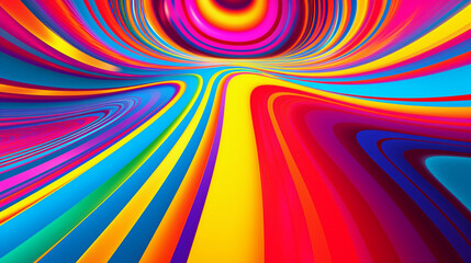 Psychedelic Dreamscape, A Vibrant Pop Art Adventure - Created with Generative AI