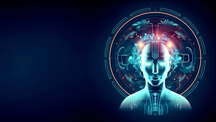 Conceptual illustration development of artificial intelligence