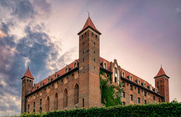 Fototapeta na wymiar Ancient beautiful gothic teutonic Gniew Castle