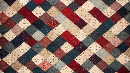 Fototapeta premium Timeless Vintage Quilt Pattern