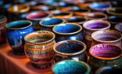 Hand crafted ceramic cups