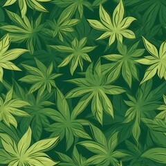 Fototapeta premium Seamless floral tile pattern background design wallpaper, ecology leaf flowers nature, Generative AI