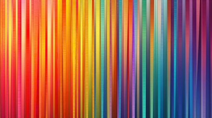 Obraz premium Whimsical Rainbow Colored Stripes