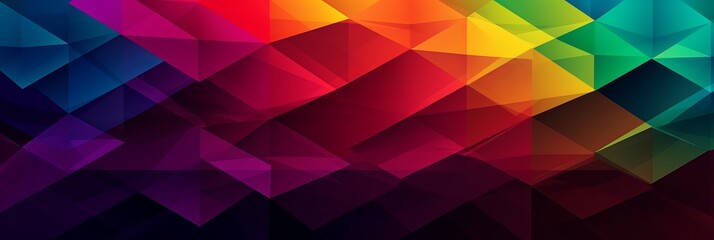 abstract colorful background with triangles, background with vibrant colors, Generative AI