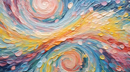 Fototapeta na wymiar Abstract Acrylic Paint Swirls