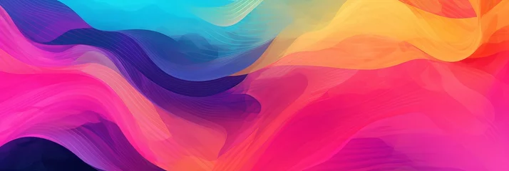 Foto op Plexiglas abstract background with waves, abstract colorful background, background with vibrant colors © Ameer