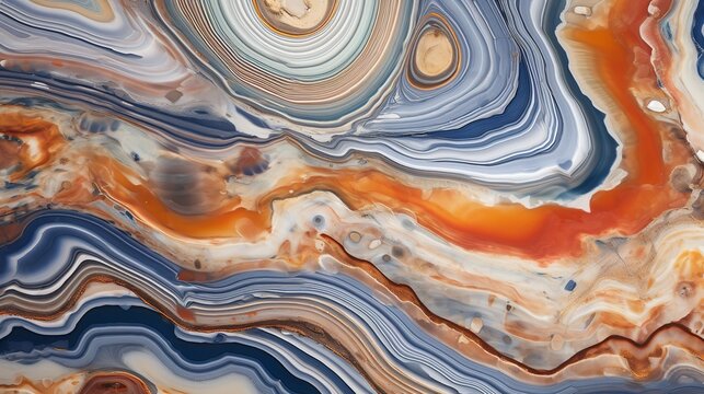 Abstract Agate Stone Pattern