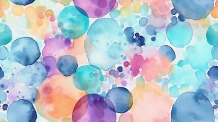 Dainty Watercolor Polka Dots Pattern