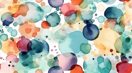 Dainty Watercolor Polka Dots Pattern