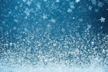 winter  snowflakes background with generative ai