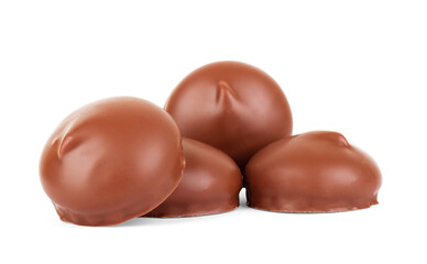 Collection of photos assortment of chocolate candies