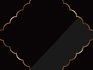 高級感のある背景　横位置　ブラック＆ゴールド