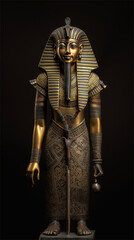 Egyptian sarcophagus created by AI