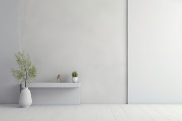 Obraz na płótnie Canvas design of living room, Minimalist and Sleek Backgrounds: Embrace Simplicity with Clean and Uncluttered Aesthetics, Generative AI