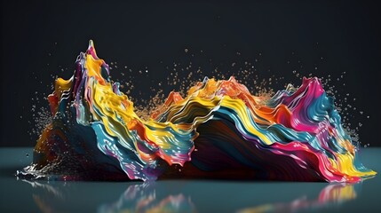 Kaleidoscopic color wonderland, vibrant desktop background