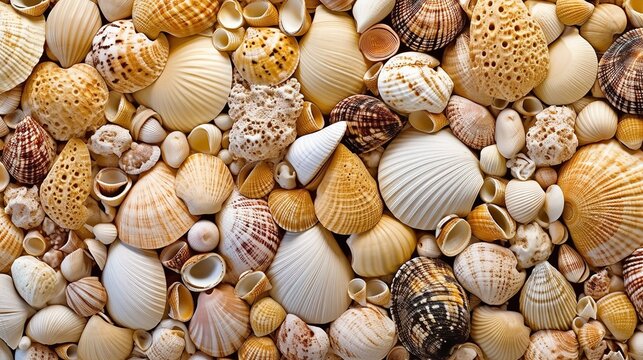 Oceanic Seashell Texture Pattern