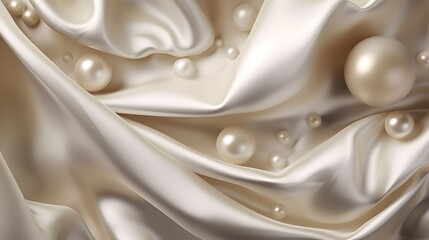 An enchanting ımage of a pearl background with delicate details