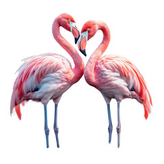 Fototapeta na wymiar pink flamingo isolated on white