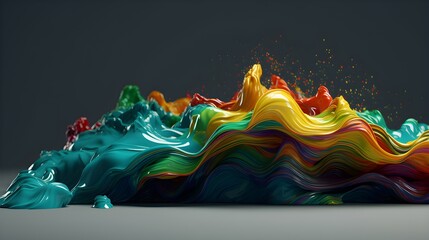 Kaleidoscopic color vortex, vibrant desktop background