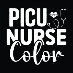 picu nurse color Nurse t-shirt design nurse svg design nurse typography eps file