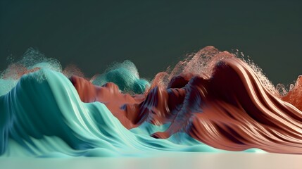 Energetic color splash brilliance, vibrant digital wallpaper