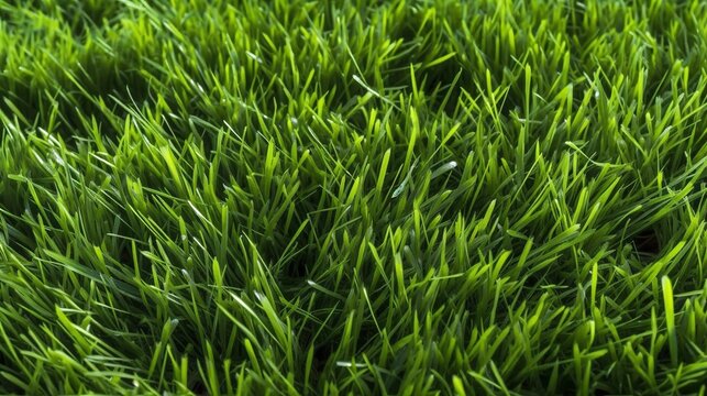 Fresh Green Grass Field Texture