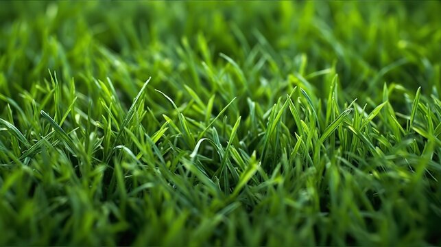 Fresh Green Grass Field Texture